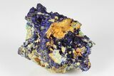 Sparkling Azurite Crystal Cluster - Laos #178154-1